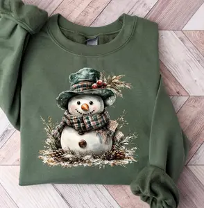 Christmas Snowman Sweatshirt, Cute Snowman Shirt, Womens Christmas Shirt, Cute Winter Shirt, Gift For Christmas, Christmas Season Sweatshirt