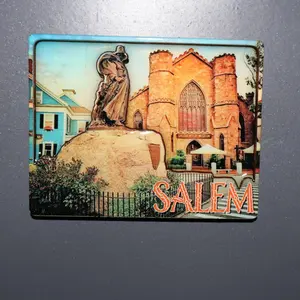 Witch Museum & Statue Bilevel magnet