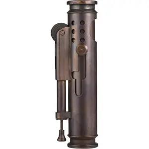Windproof Classic Vintage Trench Lighter, Refillable Brass Kerosene Lighters,Detachable Fuel Chamber, Grinding Wheel, Lighter,Seal,Retro, for Soldier,Thorens Soul​