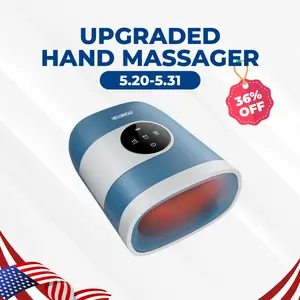 CINCOM Upgraded Hand Massager, Cordless Finger Soother with Comfort Warmth, Customizable Settings, Rechargeable, Provides Soothing Relaxation, Wonderful Gift for Loved Ones