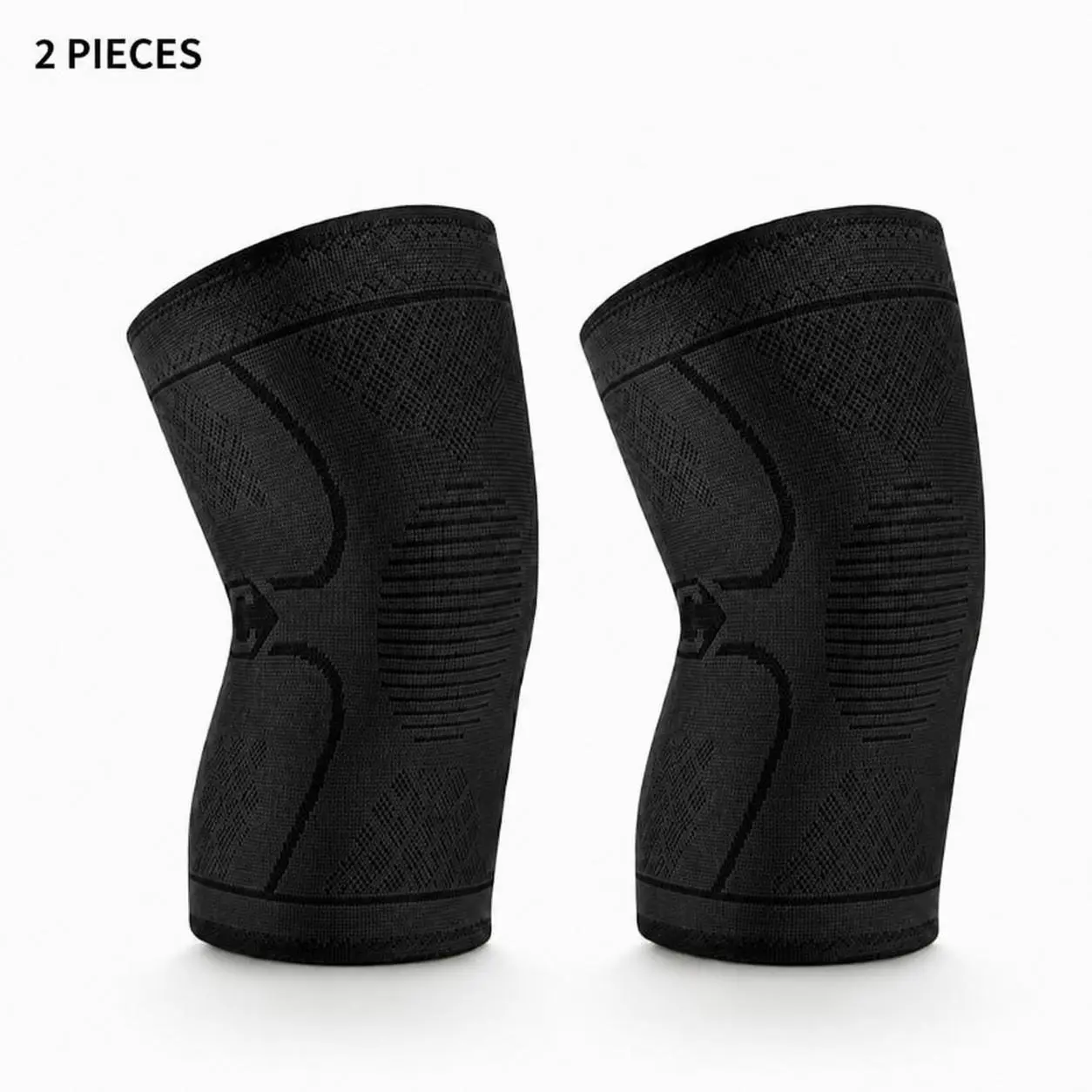 2 Pack Compression Knee Sleeves, Breathable Knee Support for Sports. 2 Pack Compression Knee Sleeves, Breathable Knee Support for Sports.