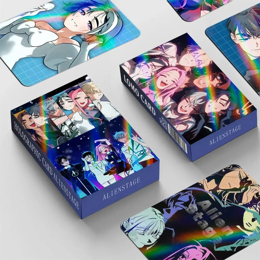 30pcs Postcard Manga Alien Stage HD Photo Card Album, Featuring Luka, Till, Ivan, Mizi, Sua Characters, LOMO Card Collecting Gift for Manga Fans