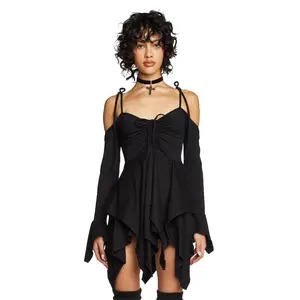 F is For Fairies Handkerchief Dress - Black