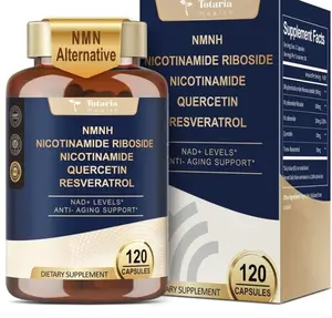 NMNH 500mg (Dihydronicotinamide Mononucleotide), Premium NMN Alternative Supplement w/Niacinamide (Vitamin B3), Quercetin, Trans-Resveratrol, for NAD+, Skin Cell, Anti-Aging & Energy, 120 Ct