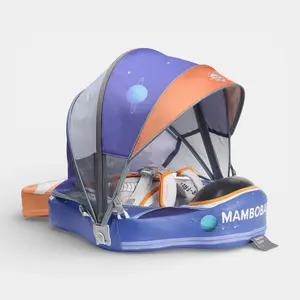 Heccei FoamCore Ultra Safety Astro Baby Float for 3M-2Y I UPF50+ Removable Canopy