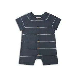 Rylee + Cru Liam Knit Romper, Navy Stripe