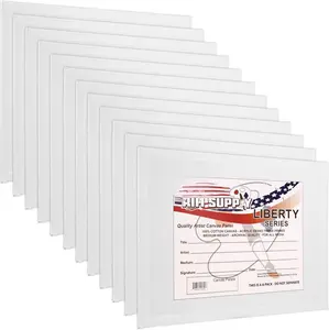 11 X 14 inch Professional ist Quality Acid Free Canvas Panels 12-Pack (1 Full Case of 12 Single Canvas Panels)