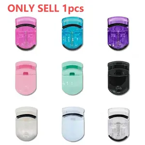Mini Eyelash Curler Professional Curling Multi-Color Foldable False Eyelashes Auxiliary Tool, Beauty Makeup Gadget for Perfect Lashes Cosmetics