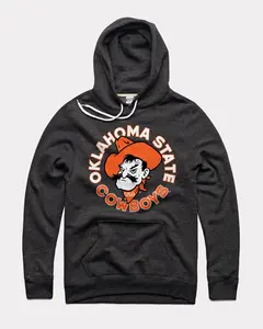 Vintage Oklahoma St Cowboys Hoodie, Cool Game Day Outfit, Gifts for All, for Student, Trending Us Streetwear, Viral on Tiktok Menswear Long Sleeve Pullover Casual