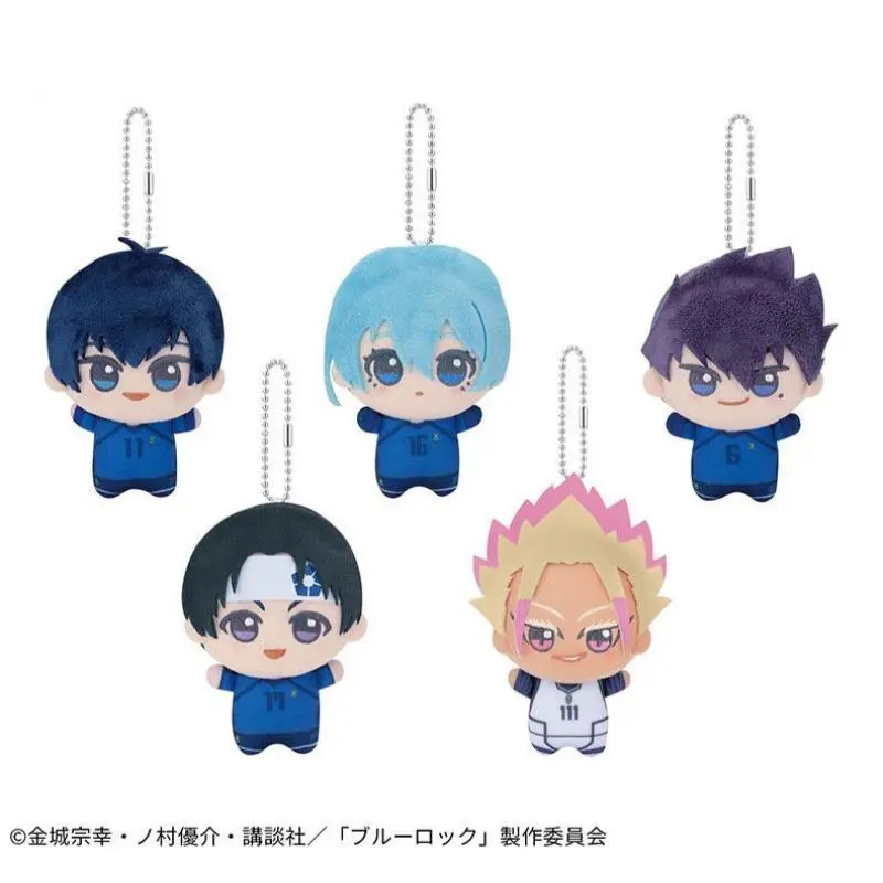 10cm BLUE LOCK Hiori Isagi Yoichi Nagi Seishiro Mikage Plush Doll Fluffy Maumet Plush Pendant Puppet Keychain Keyring Charm Gift, Keychain Kawaii, Character Art