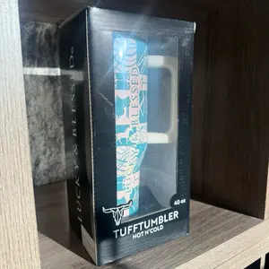 40oz flip straw tumblers lucky and blessed