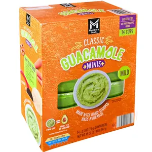 Member's Mark Original Refrigerated Guacamole Minis Snack, 2.5 oz, 14 ct