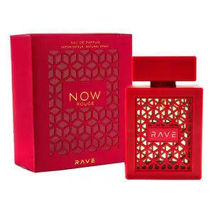 Now Rouge Rave by Lattafa perfume for unisex EDP 3.3 / 3.4 oz New in Box
