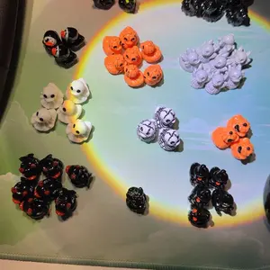 Mini Devil Ghost Skull Resin Ducks, Cute Spooky Desktop Decor, Creative Desktop Ornament, Mini Garden Ornament, Home Decor Ornament, Halloween Christmas Decoration, Party Gift, Decorative Piece, Decorative Ornaments #GLOBAL PICKS