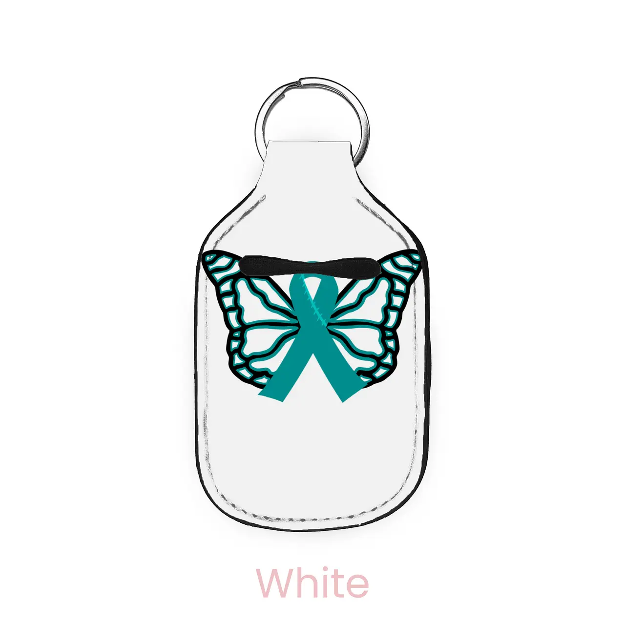 abbyrose Healing Butterfly Hand Sanitizer Holder White