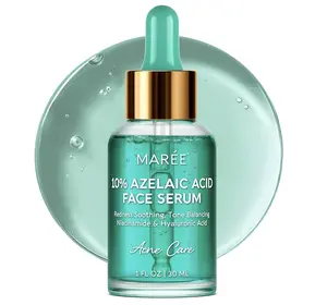 10% Azelaic Acid Serum MAREE – Soothes Redness, Hydrates with Niacinamide, Centella & Hyaluronic Acid – For Acne, Bumps & Even Tone (Ácido Azelaico)