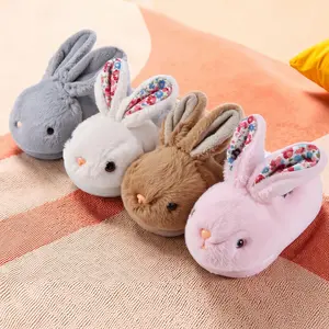 Toddler Slippers Boys Girls Dinosaur House Shoes Cute bunny Slipper for Home Indoor Winter Bedroom Non Slip Soft Rabbit Warm shoes
