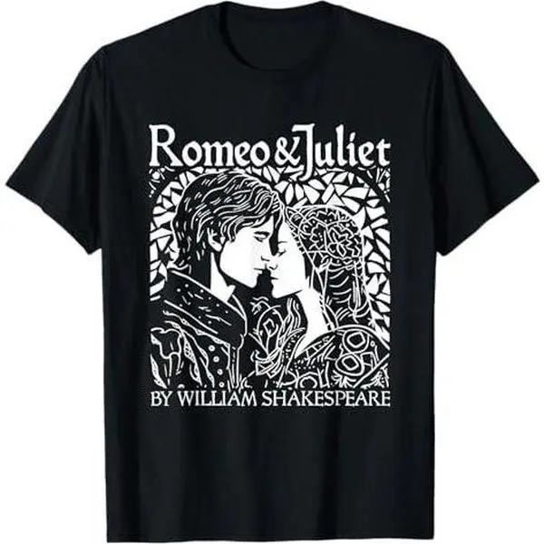 Romeo And Juliet Shakespeare Theater Poetry Drama Valentines T-Shirt
