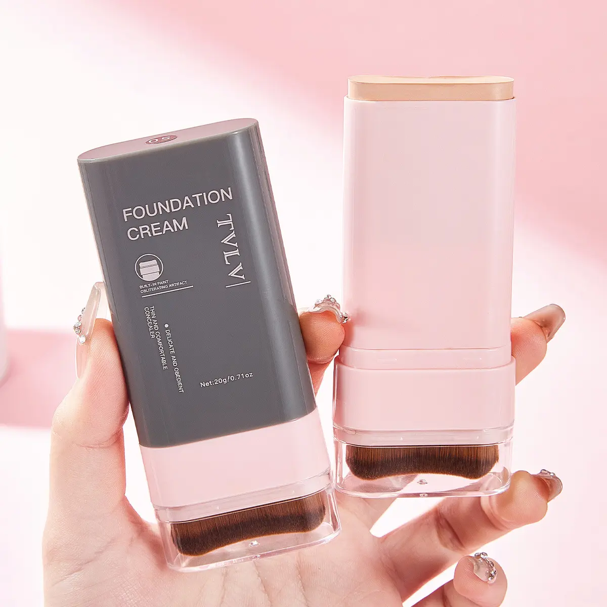 TVLV Cosmetic Concealer Foundation Cream - Thin, Lightweight, Moisturizing, Hydrating, Comfortable, Non-Cakey Face Makeup with Multiple Shades, Youth-Boosting, Alcohol-Free Face Moisturizer, Moisturizer For Face, Contains Neither