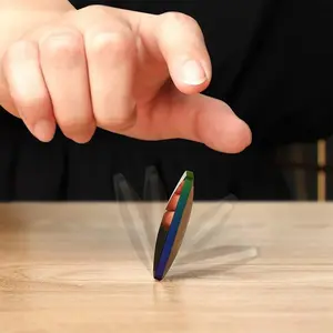 Kinetic Desk Toys OfficeRotary Decompression Toy OvertumnSpinning Flip Tabletop Toy Holiday Gift for him(Colorful)