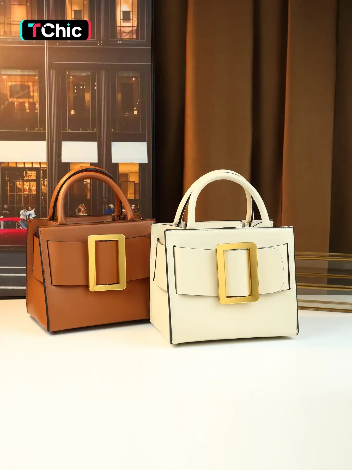 New Korean style square buckle design elegant versatile large capacity women's shoulder crossbody casual fashion bag Casual Crossbody