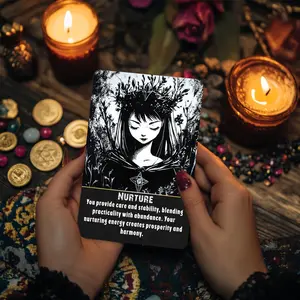 78 Lythra Tarot Card Set, Durable Tarot Cards, Tarot Oracle Cards for Beginners, Spiritual Tools for Intuition, Emotional Insight and Inner Wisdom, Suitable for Beginners and Advanced Readers