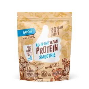 Plant-Based Chocolate Peanut Butter Protein Smoothie