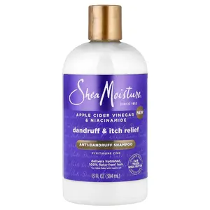 SheaMoisture Anti-Dandruff Shampoo, Apple Cider Vinegar & Niacinamide, 13 fl oz (384 ml)