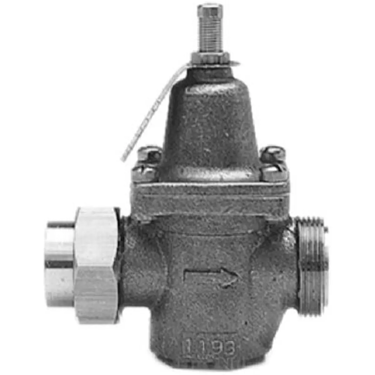 Watts LFN45BM1U Industrial Commercial Lead Water Pressure Reducing Valve with Strainer, 0.5 in. Standard Capacity, Adjustable 25 psi to 75 psi, Thermoplastic Seat, 3.5 lbs, 33°F to 160°F (Boating Water Sports Accessory), Adjustable Psi