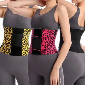JointlyCreating Waist Trainer Belt Waist Cincher Trimmer Ab Belt Tummy Control Body Shaper with Triple Wrap Women and Men Leopard Print Design