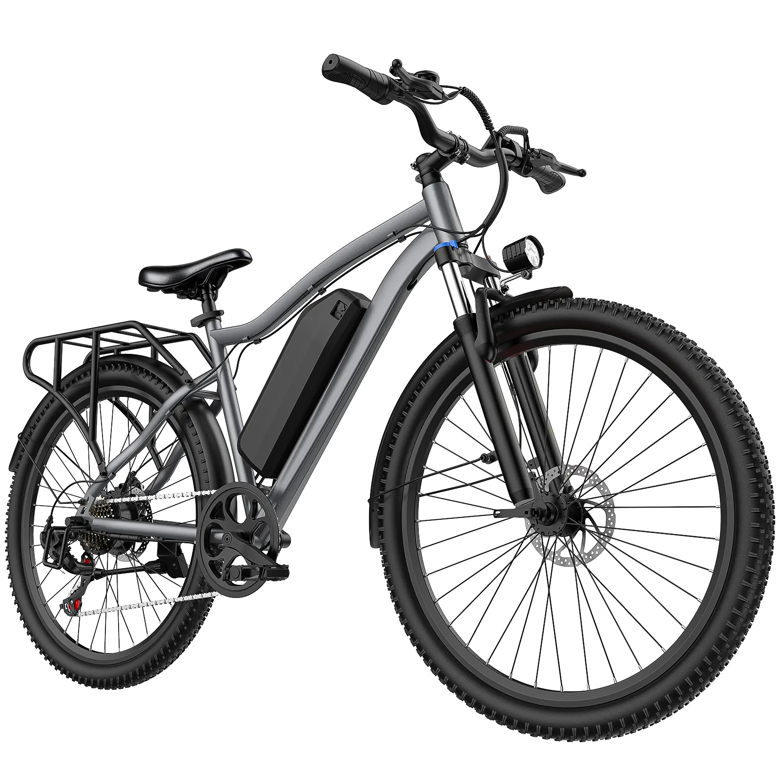 Terrosor Adult Electric Bike, 26" Commuter E-Bike with 7-Speed Gears, 720W Peak Motor, 375Wh Removable Battery, 50 mi Range, All-Terrain Electric Mountain Bicycle dirt bike bicicleta electrica e bikes for adults