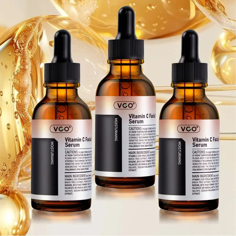 【Buy 30ml Vitamin C Serum Get 30ml Free】VGO Vitamin C Facial Serum Essence, 30ml / 60ml Skincare Cleanser-B3 Gentle Acne