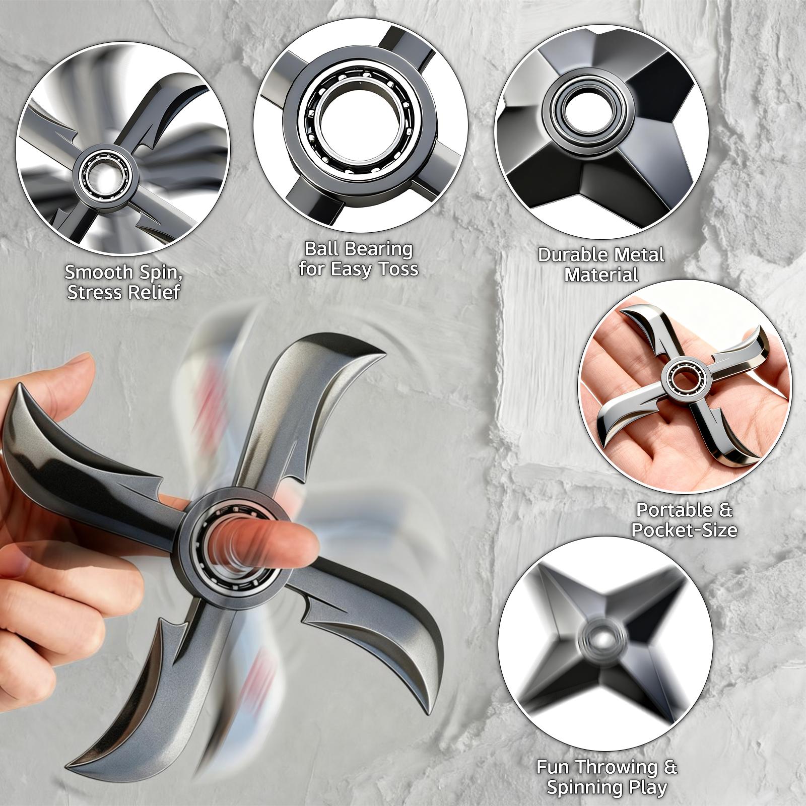 Rotating Fidget Spinner Desk Toy for Stress Relief Smooth Finger Spinner for Anxiety Focus with Naruto Design