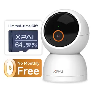 【Clearance Sale】XPAI H50P 5MP 3K Indoor Camera with 360-Degree Night Vision 5G Connectivity 2-Way Audio Free 64GB SD Card for Baby Pet Monitoring Security No Monthly Fee