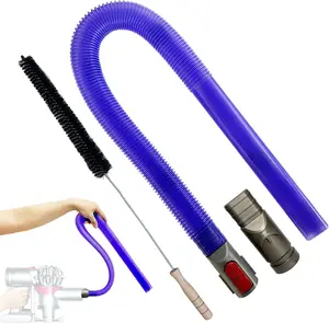 Vacuum Accessories & Attachment Compatible with  V7 V8 V10 V11 V15 V6 DC58 DC59 - Dryer Vent Cleaner Kit & Refrigerator Condenser Coil Brush- Flexible Crevice Tool for Small Crevice