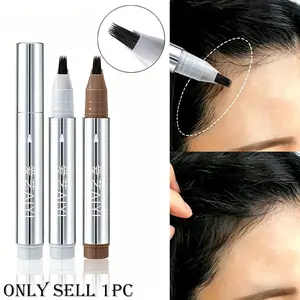 Dedicated Wild Brow Fork Eyebrow Pen Split Fork Tip Design Realistic Hair Strokes Dual Use for Brow and Hairline Filling