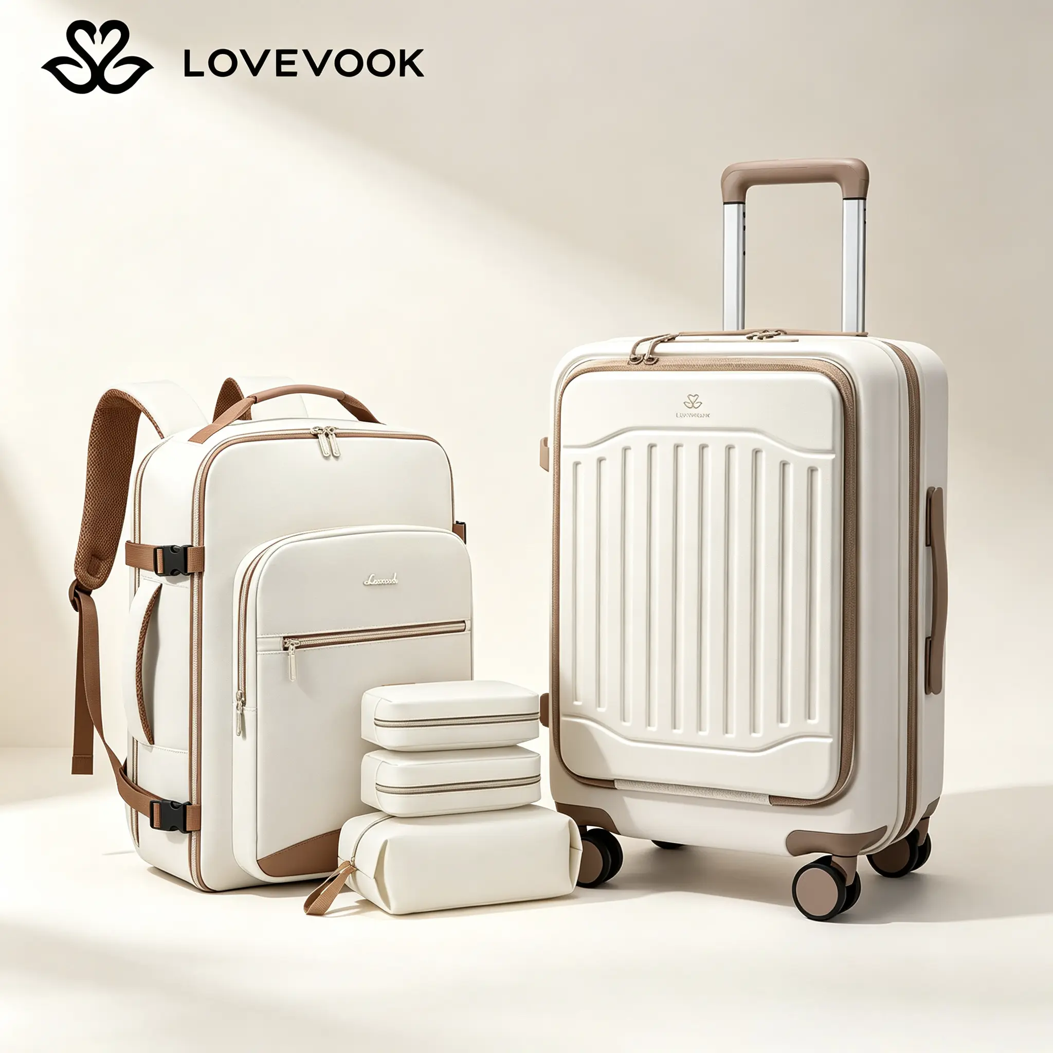 LOVEVOOK Travel Items Sold Separately, Combo Discount For Suitcase + Backpack