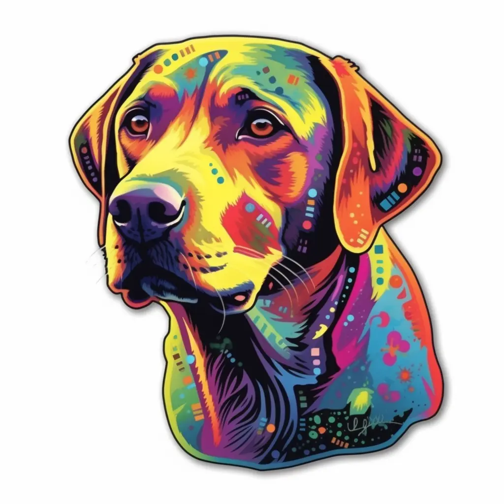 Labrador Retriever Dog Vinyl Decal Sticker for Car Window, Laptop, Tumbler and more. #004044