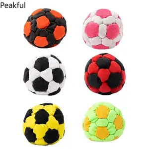 6 Pack Soccer Hacky Sack Set, Trending Y2K Plush Footbag Toys,Soft Fleece Portable Skill Game Toys,safe soft texture and easy to control, suitable for kids and adults,ideal for summer camp games,beach leisure play and daily outdoor interactive activities