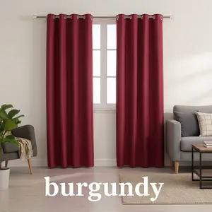 Blackout Curtain Panel 54 x 84 in – Room Darkening Grommet Curtain (White)