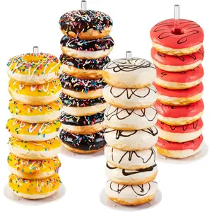 Acrylic Donut Stand Dessert Display Rack, Pastry Bread Sale Base, Wedding Party Supplies Decoration, Sweet Food Holder Organizer, Party Cake Stand, Cupcake Stand, Dessert Stands