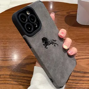 Horse Pattern Phone Case, Shockproof Phone Protective Cover, Protector, Protection, Phone Accessory Compatible with iPhone 16 15 14 13 12 11 Plus Pro Max, Casing