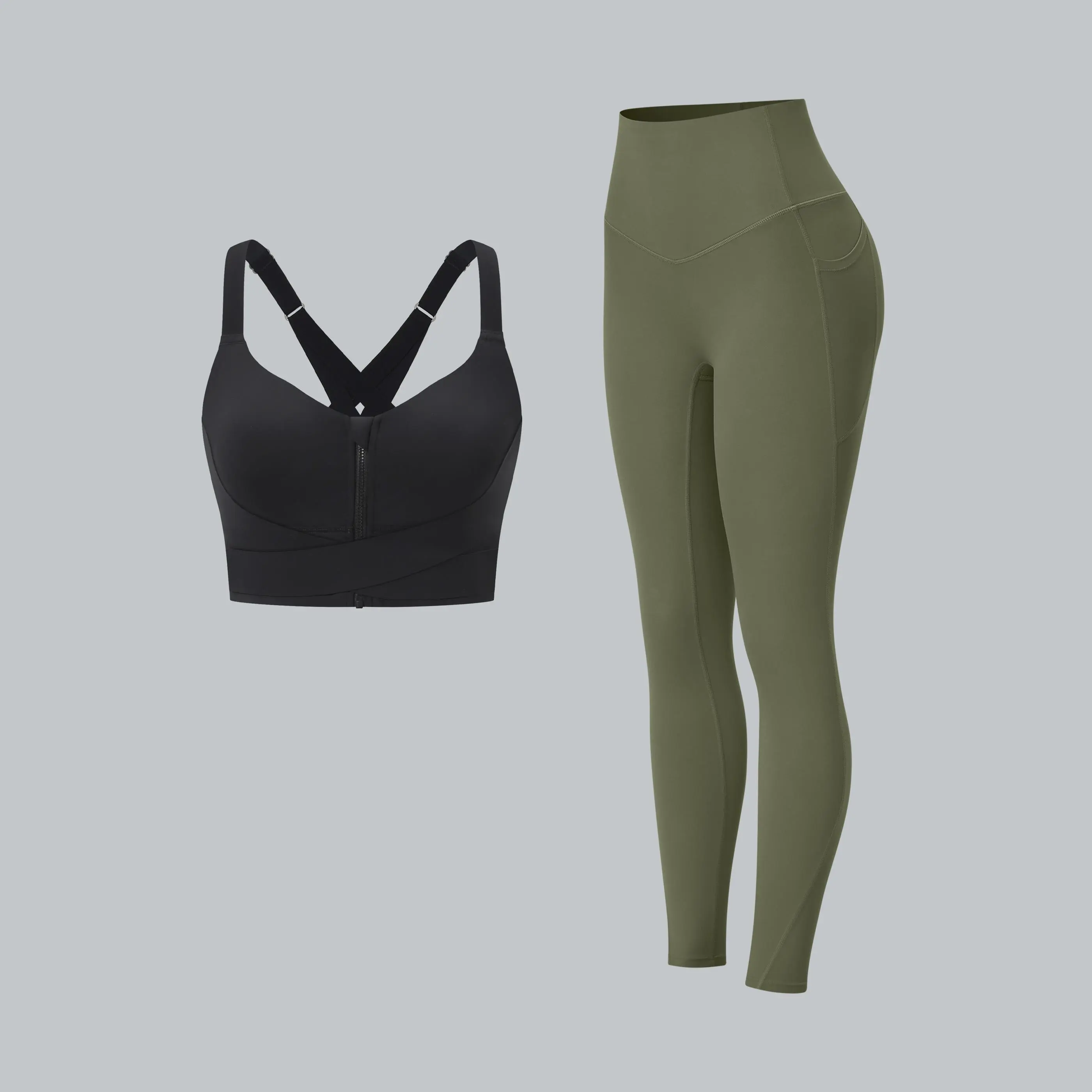 Black + Grass Grey Green