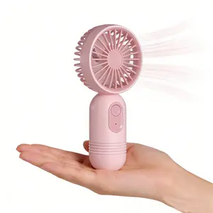 Portable Handheld Cooling Fan, USB Rechargeable Fan with 3 Speed Modes, Mini Electric Fan Eyelash Fan Small Personal Fan for Stylish Girl Kids Women Men Office Outdoor Travel Camping