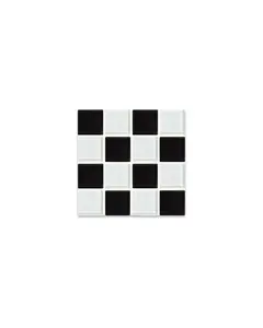 GLASS TILE COASTER - Checkered