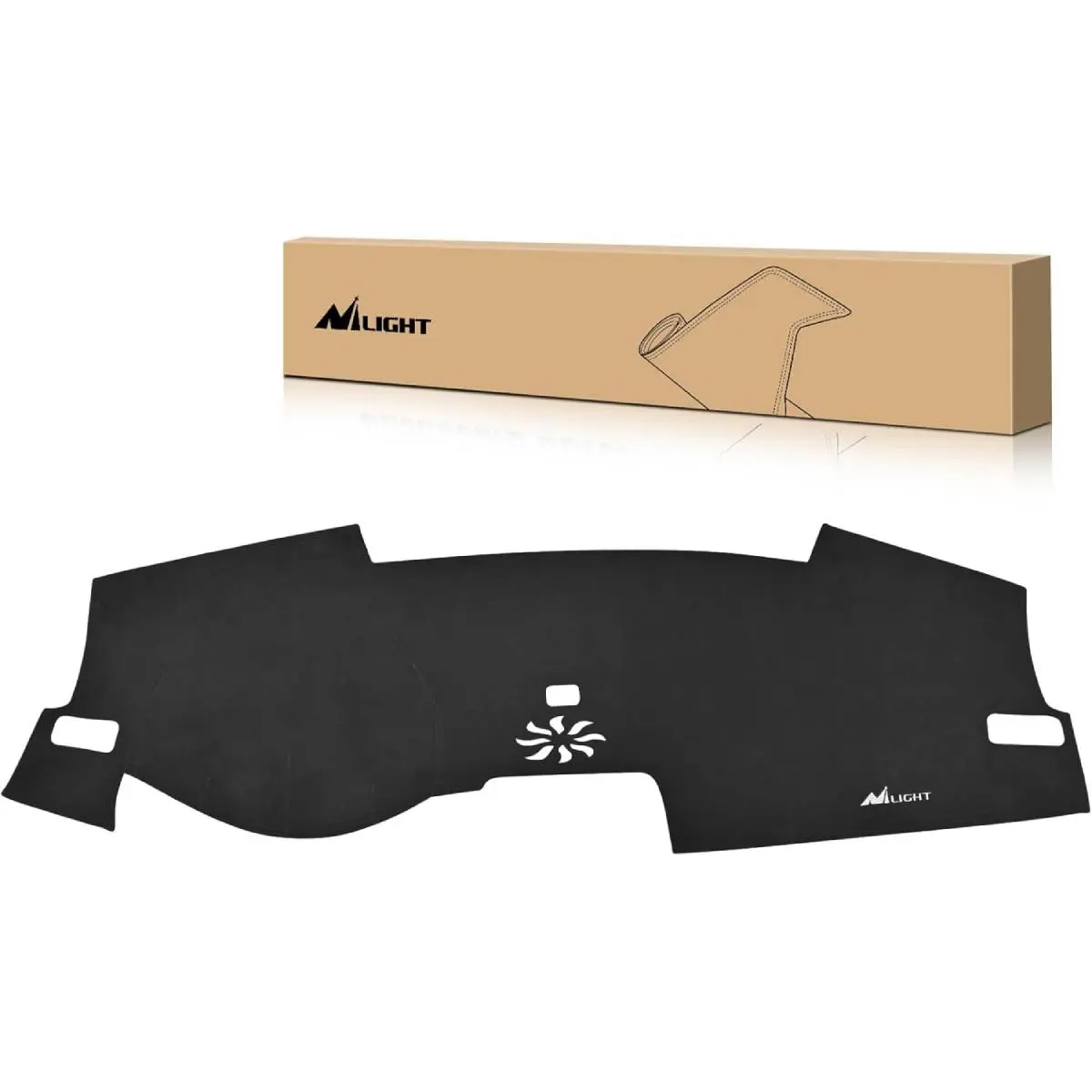 Nilight Dash Cover for Honda Civic 2022 2023 2024 2025, Custom Fit Suede Dashboard Mat Non‑Slip Sunshade Glare Protector Interior Accessories Black, Car Accessory, Glare Protection