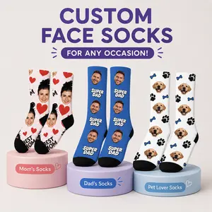 PrintLegacy Custom Photo Couples Socks, These Personalized Couples Photo Socks, Perfect for Weddings, Mother's Day, Valentine's Day, Birthday Gift, Meaningful Mother's Day Gift