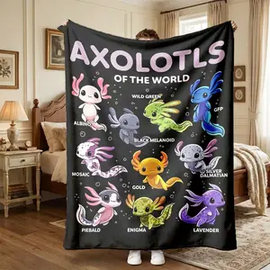 Dinosaur Pattern Lightweight Flannel Blanket，Suitable for bedrooms, sofas, travel, and camping，Soft and comfortable，Multiple sizes，Durable and resistant to pilling，Suitable for adults and children，The perfect holiday gift