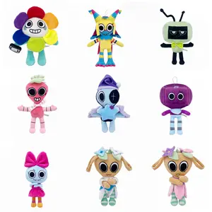Dandy's World Plush Set, 9pcs Soft Stuffed Toys - Dandy, Poppy, Astro, Boxten, Shelly, Vee, Sprout & Pomni Inspired Collectibles for Fans & Kids