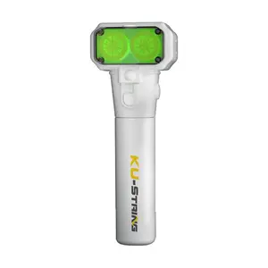 KU-STRING Full Glow-in-the-Dark Rope Launcher, Rechargeable 360° LED Electronic Light Up Toy, Fun Outdoor Party Activity Toy for Kids